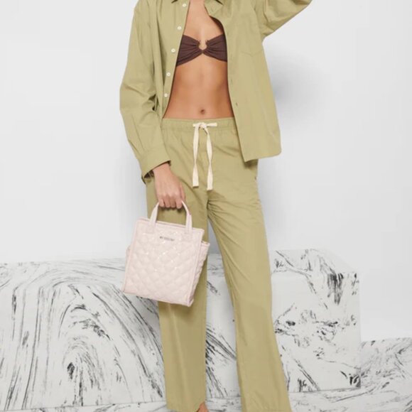 MZ Wallace Mini Box Tote XS Color: Rose Rec With Sequin $265 - Picture 4 of 7